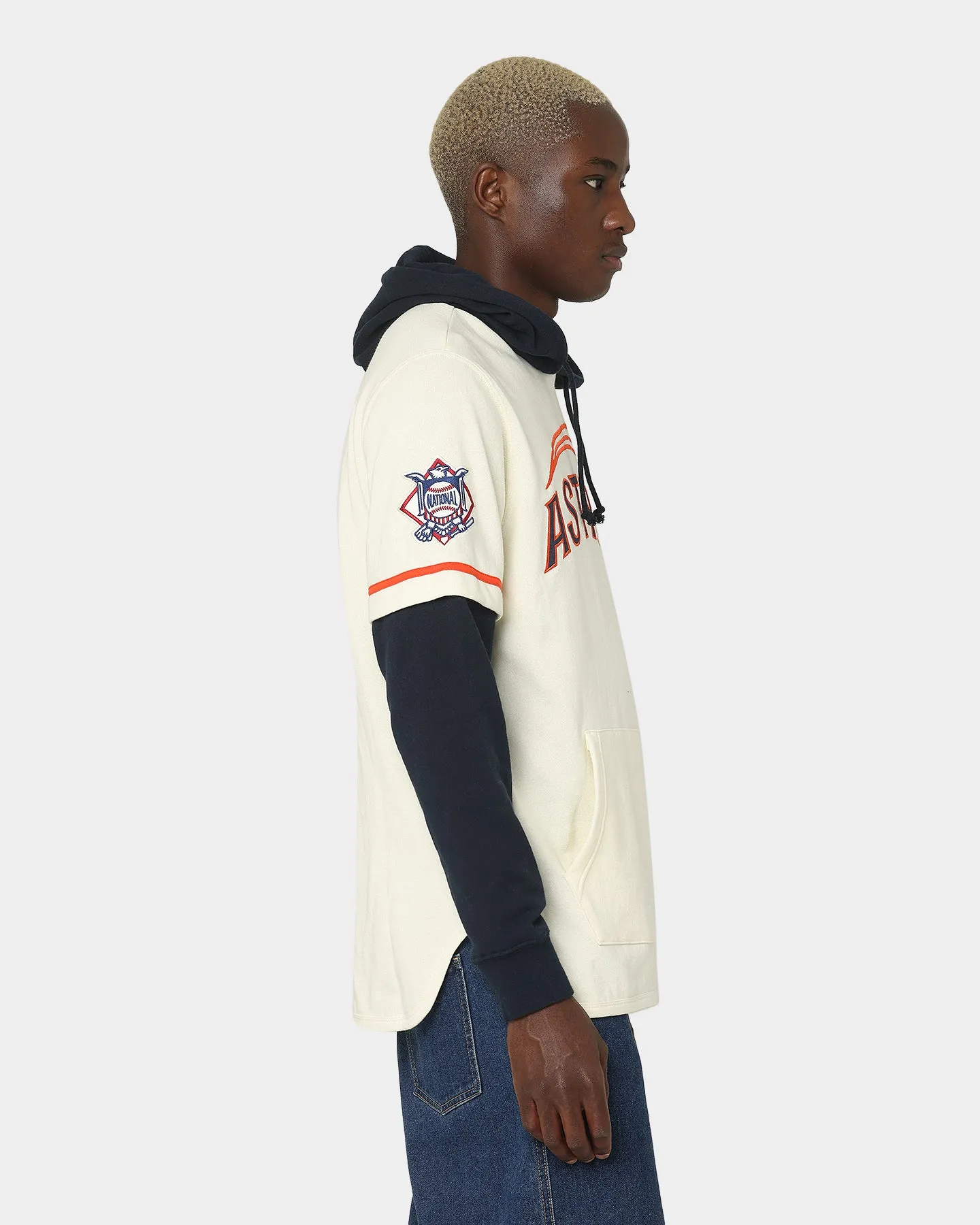 47 Brand Houston Astros Shortstop Hoodie Cream