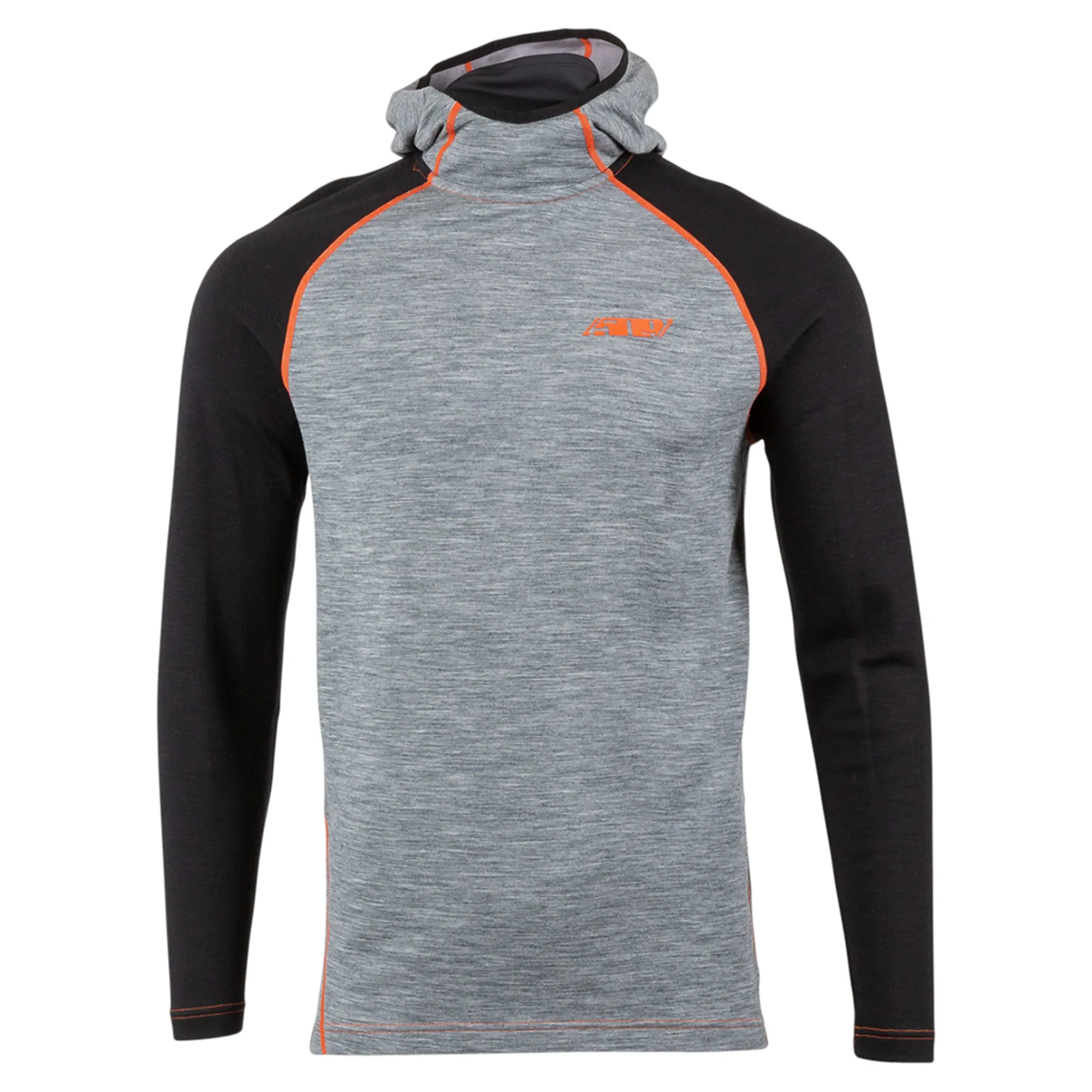 509  Heather Gray FZN Merino Hoodie Low-Profile Balaclava Hood Base Layer Level 2 Warmth