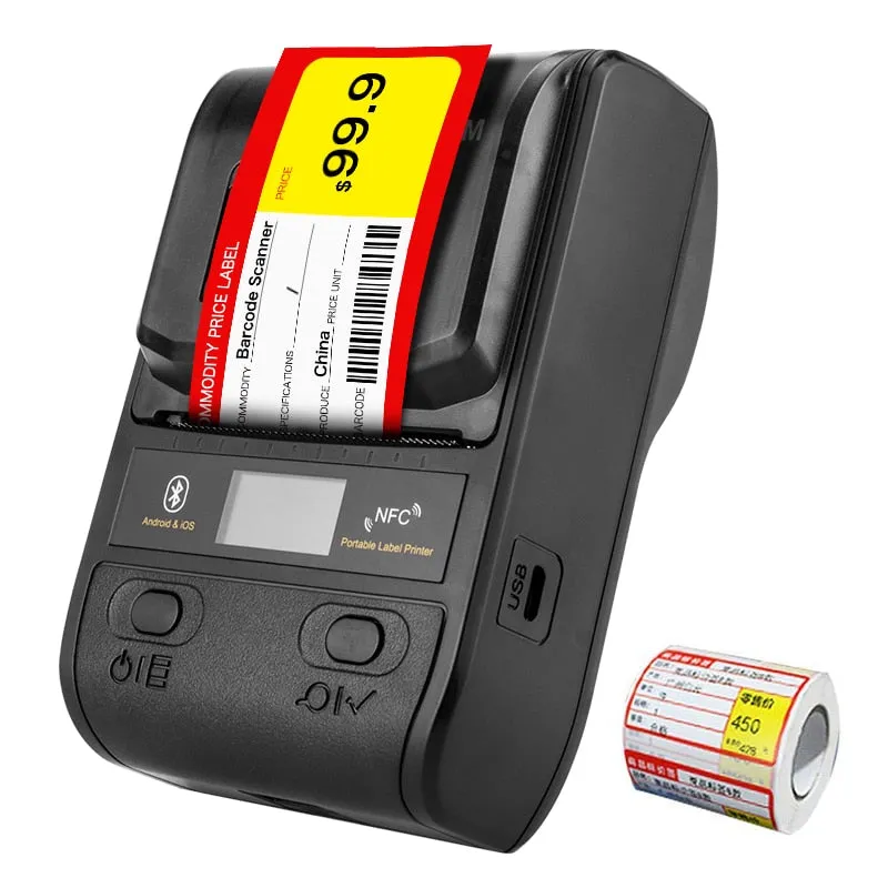 58mm Bluetooth Thermal Label Printer