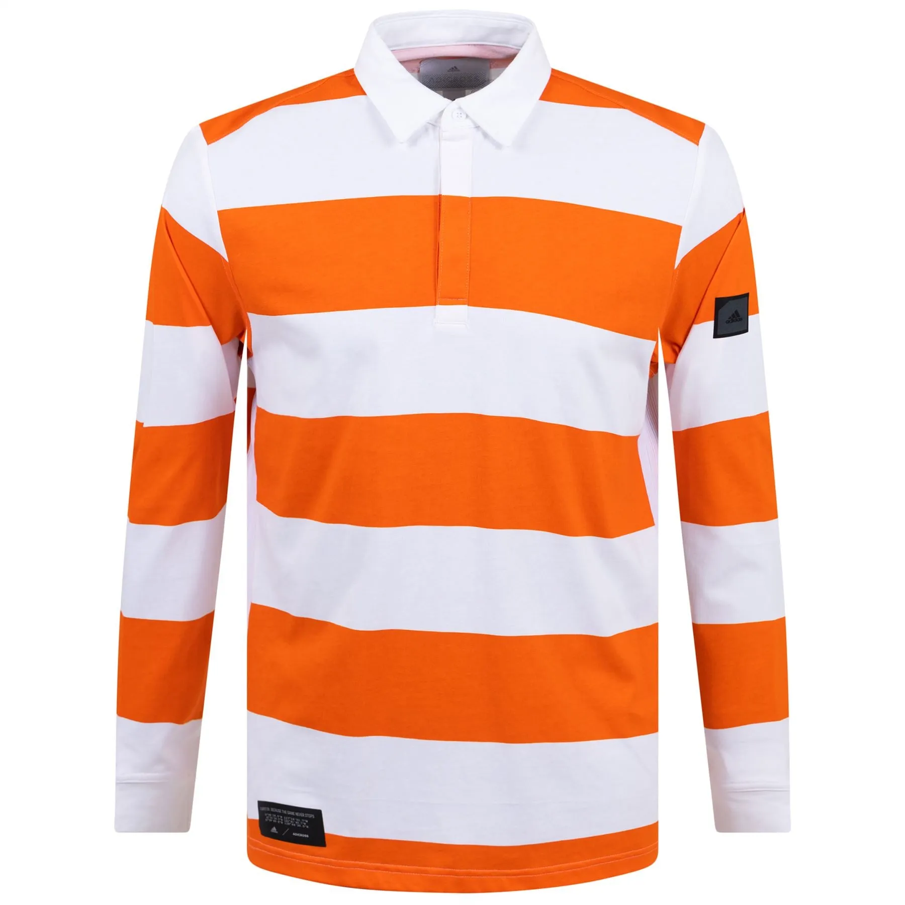 Adicross LS Polo White/Semi Impact Orange - AW22