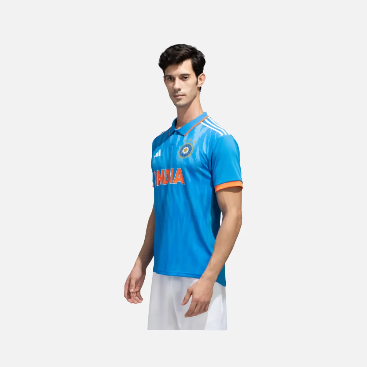 Adidas India Cricket Odi Official Replica Men's Jersey -Bright Blue