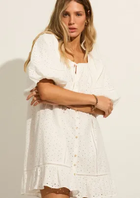 Alannah Embroidered Mini Dress