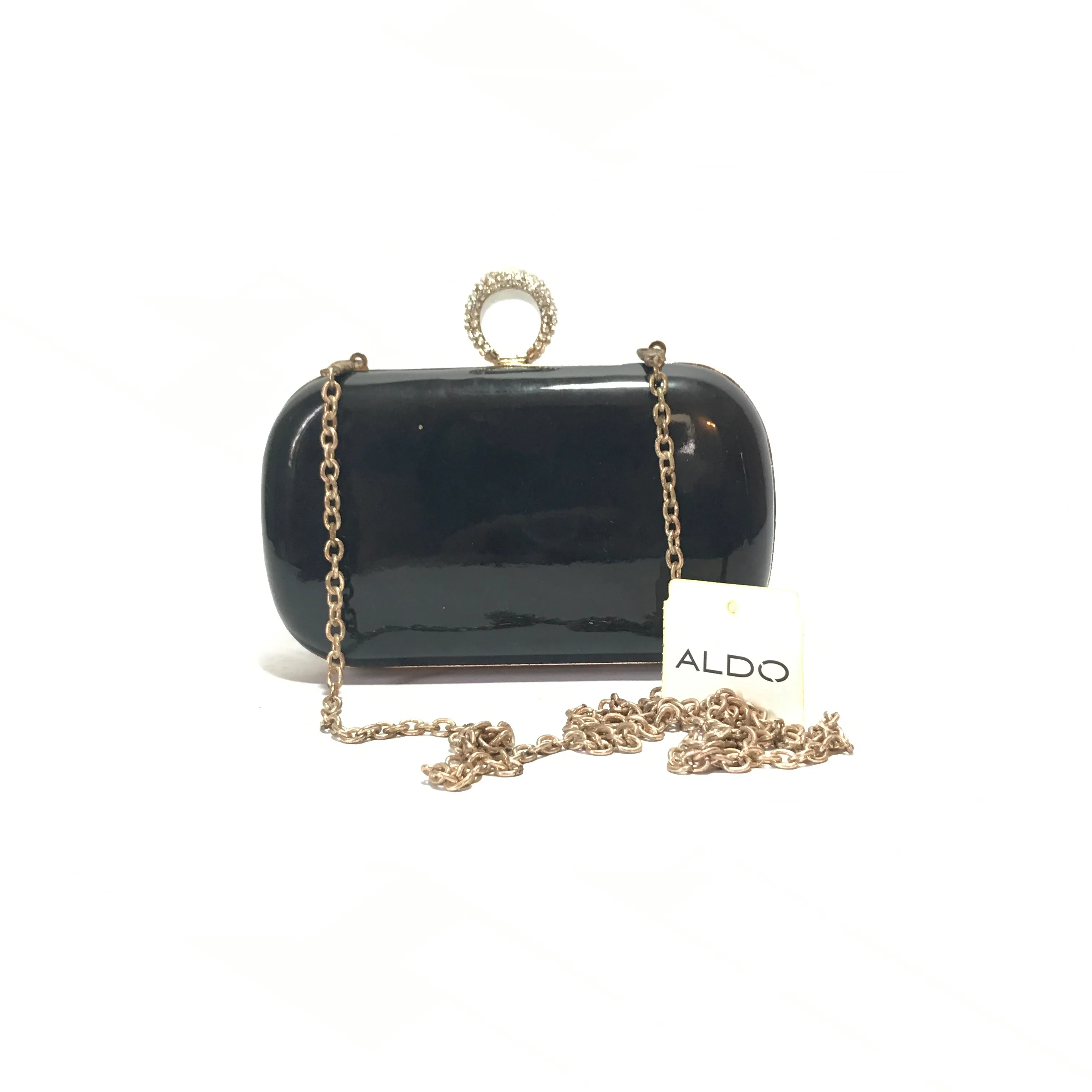 Aldo Black 'Liberato' Ring Clutch | Pre Loved |