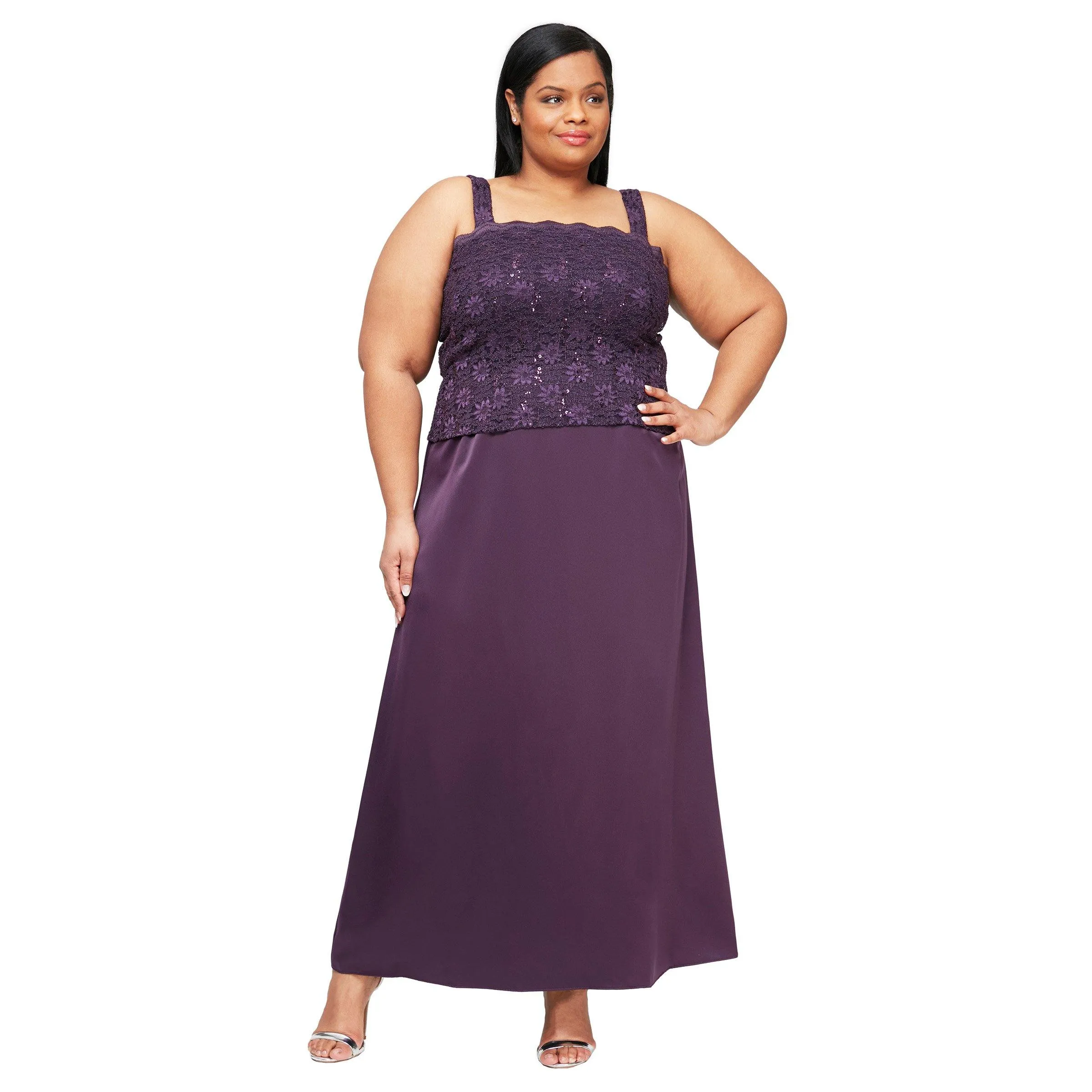 Alex Evenings AE4121198 Long Plus Size Formal Dress