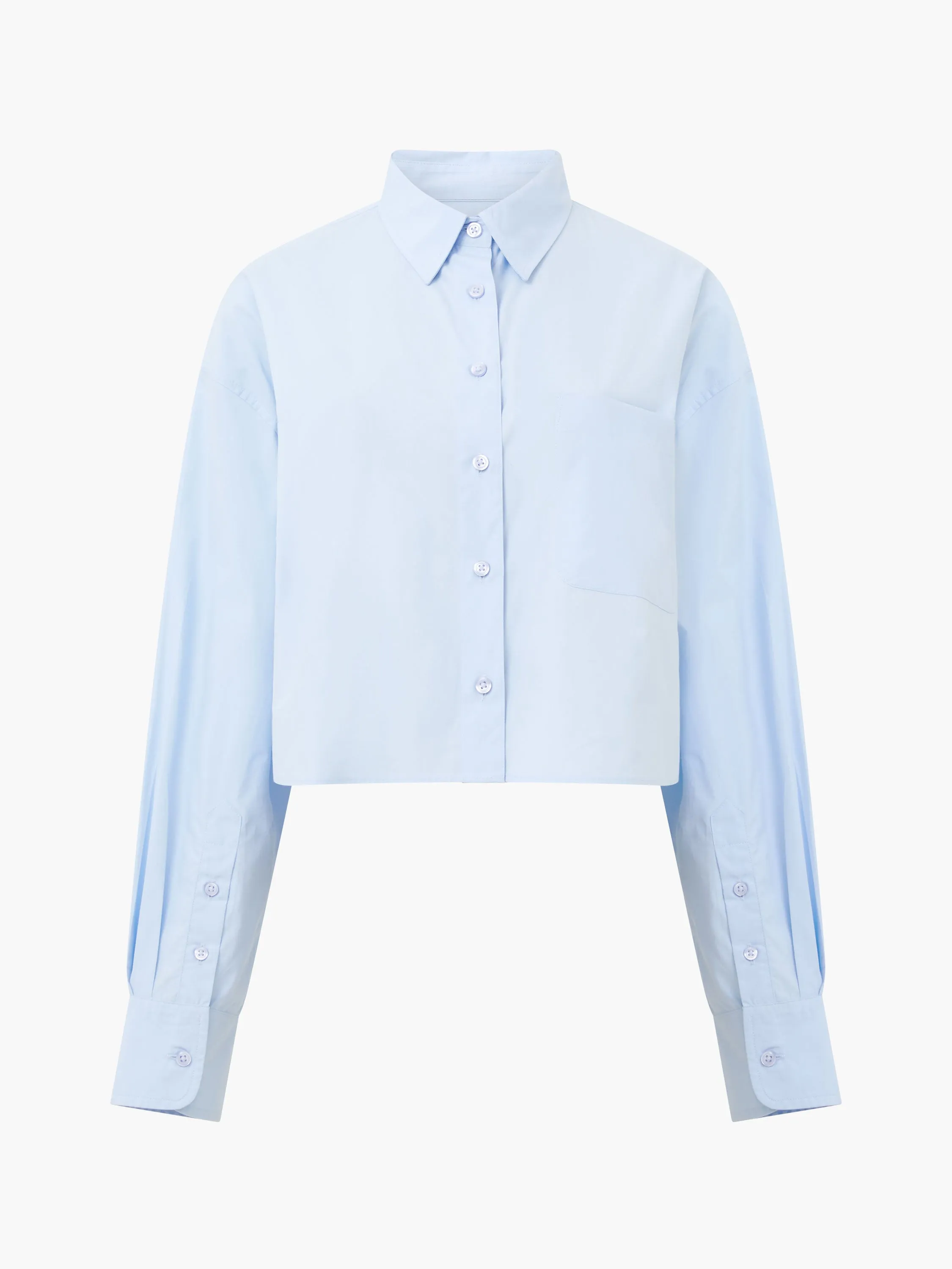 Alissa Cotton Cropped Shirt