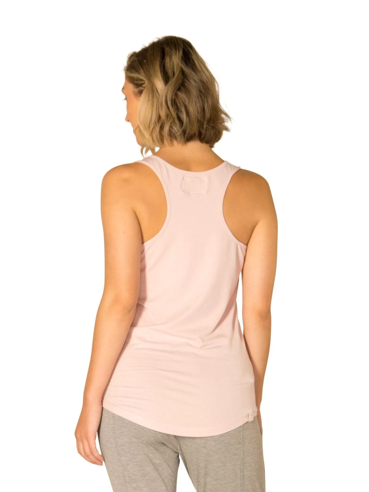 AMY POCKET SCOOP TANK - ROSE GOLD