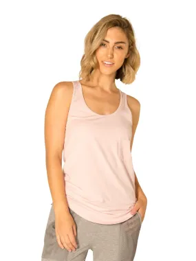 AMY POCKET SCOOP TANK - ROSE GOLD