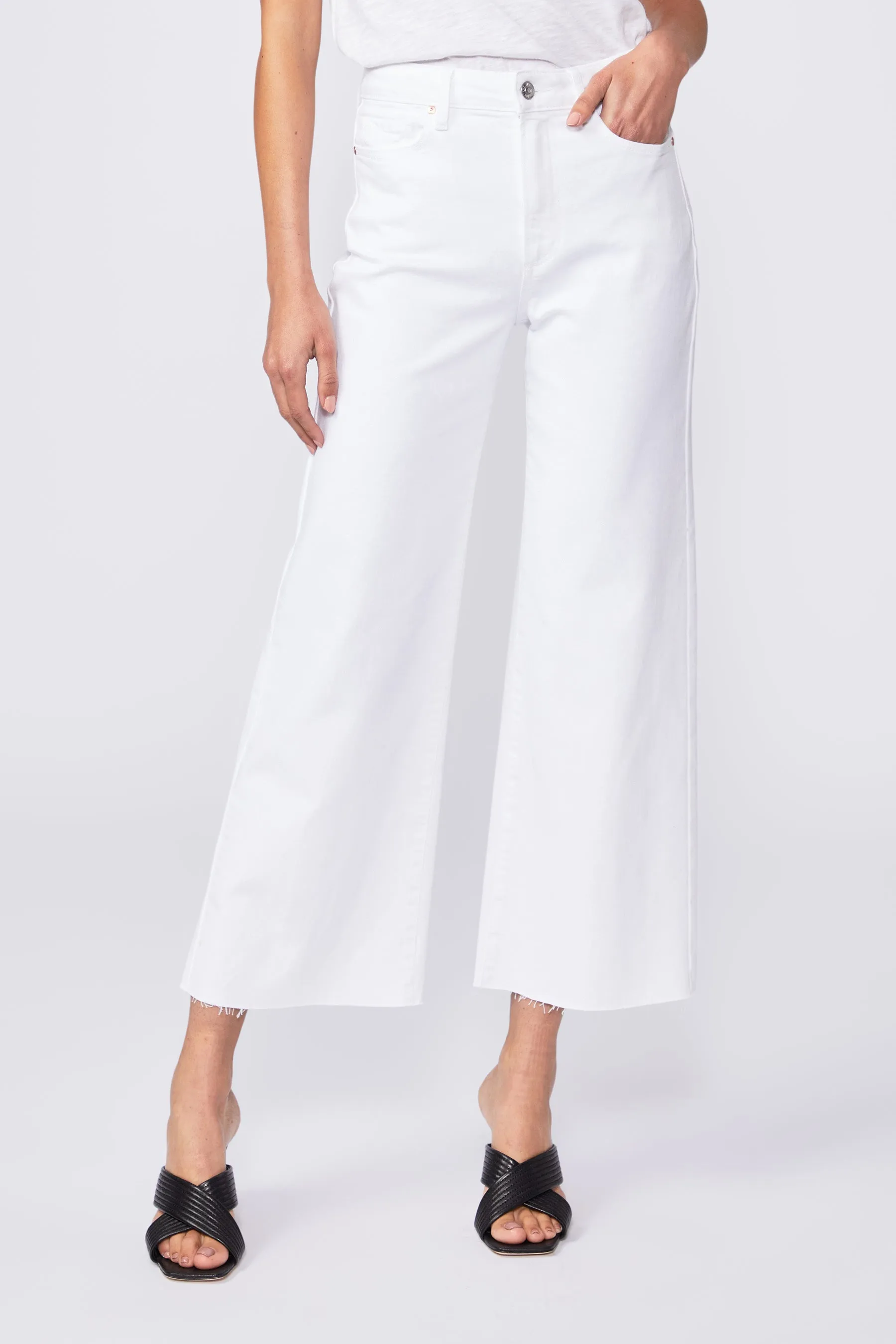 Anessa Wide Leg Jeans - Crisp White