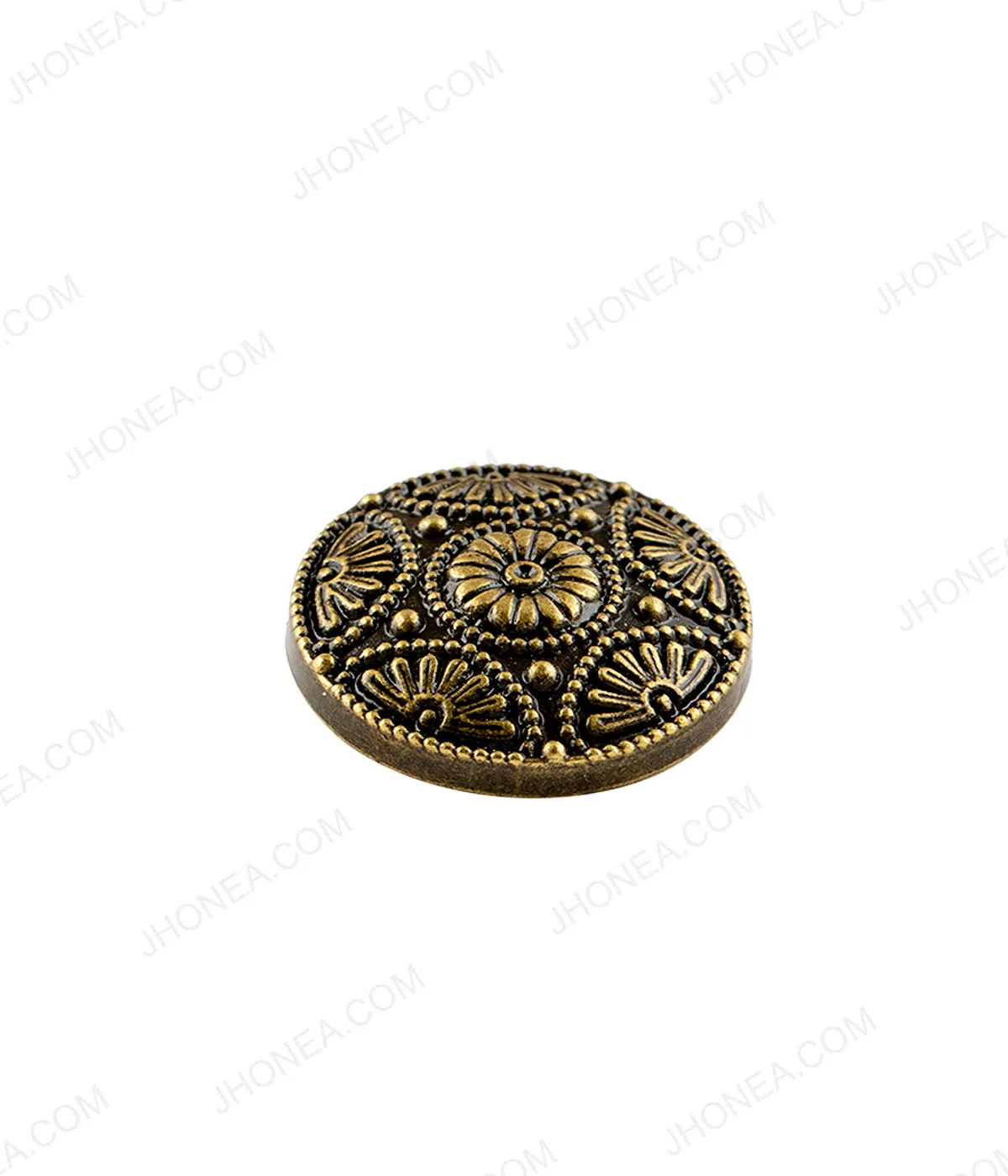 Antique Brass & Antique Gold Intricate Floral Design Ethnic Buttons