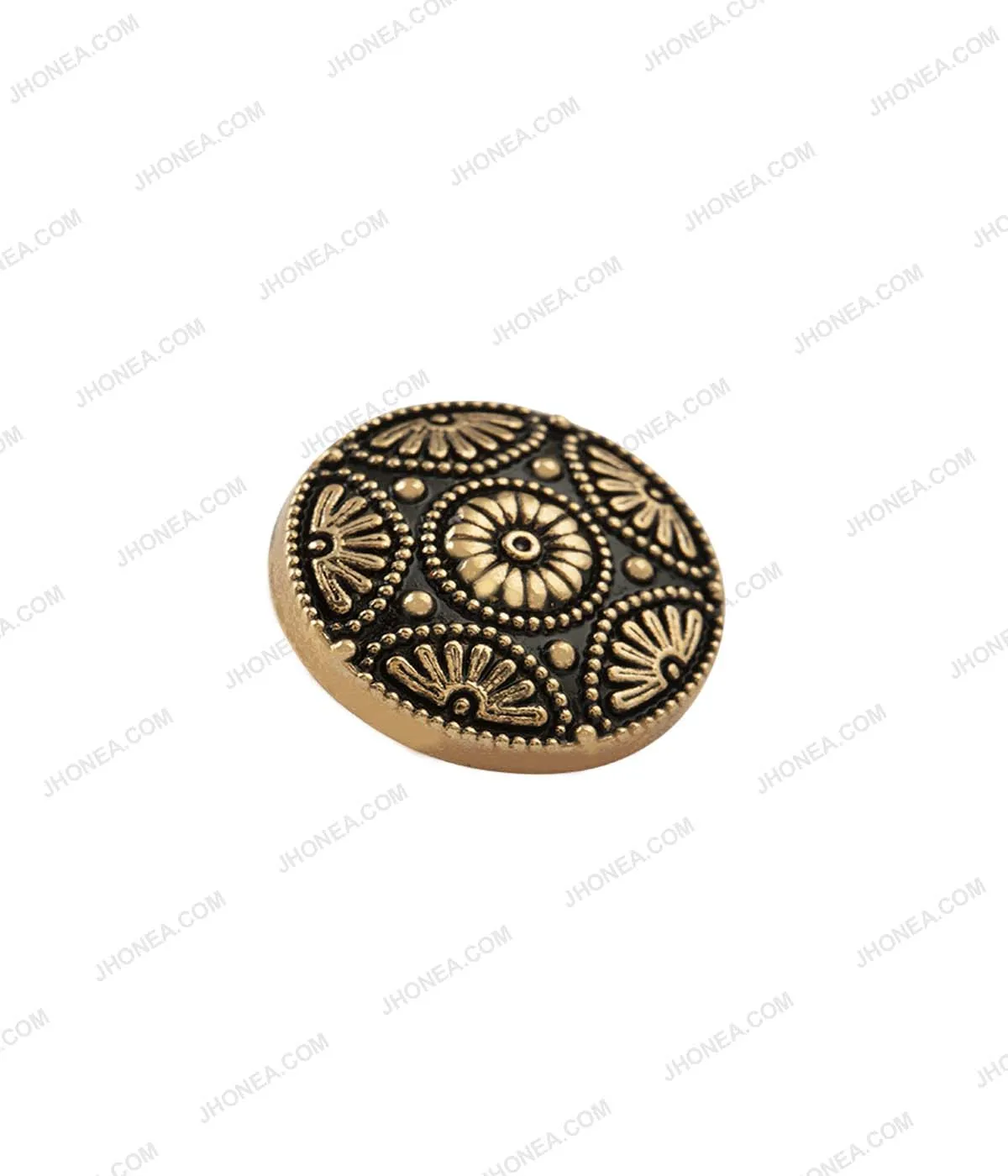 Antique Brass & Antique Gold Intricate Floral Design Ethnic Buttons