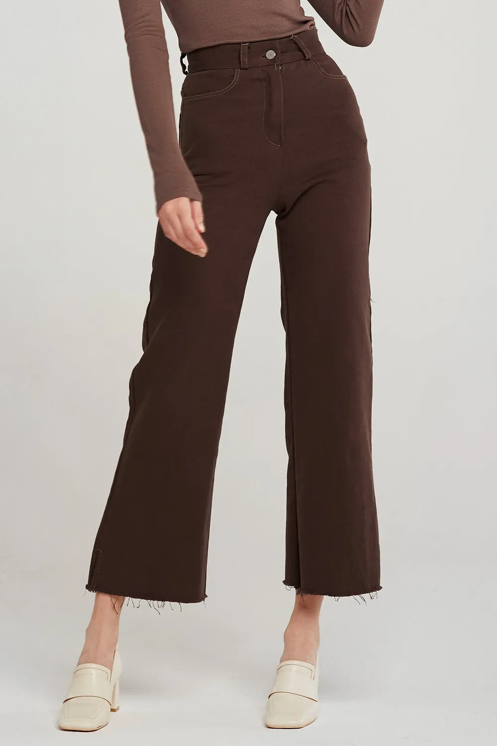 Aspen Bootcut Pants w/Raw Hem