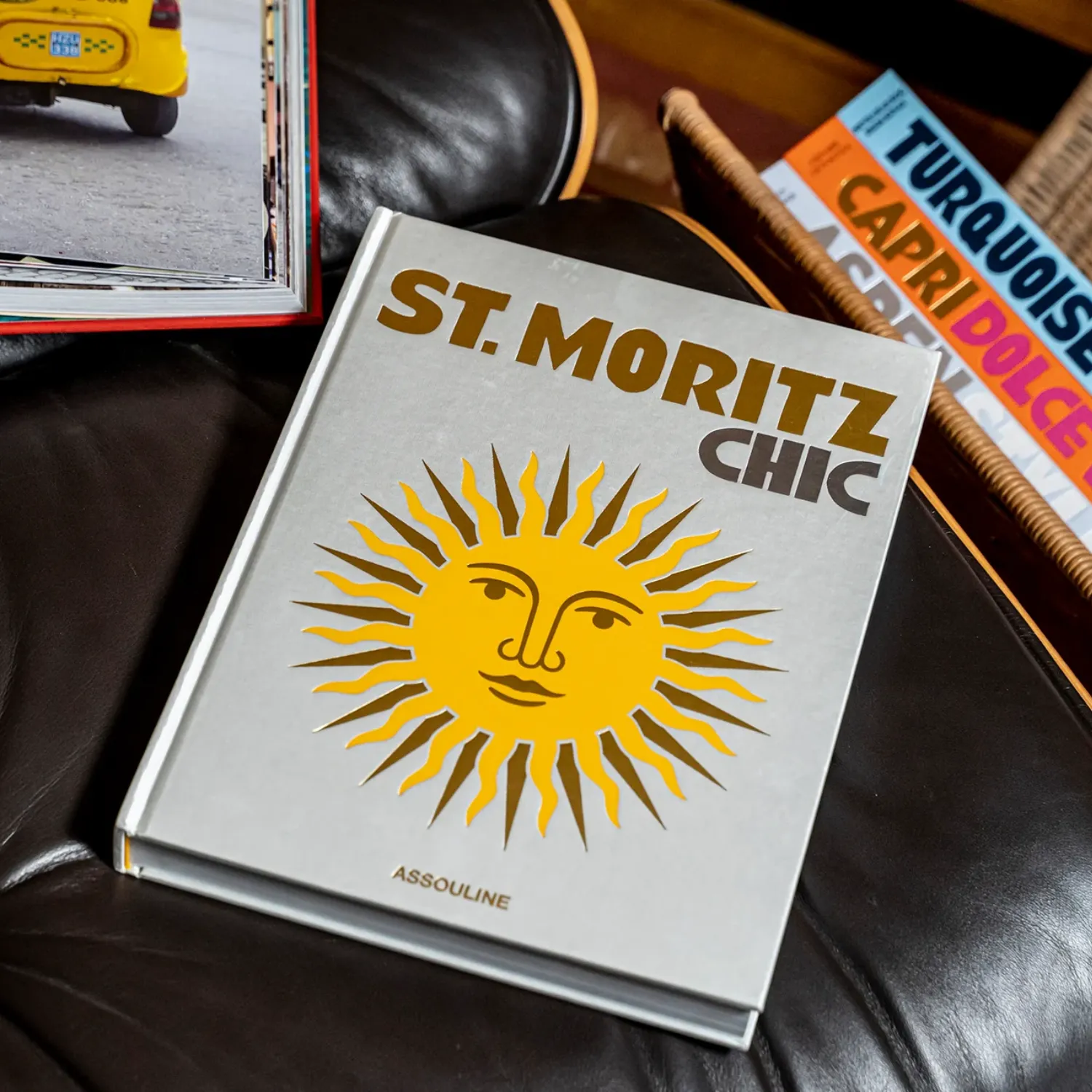 Assouline St. Moritz Chic Silk Hardcover Book