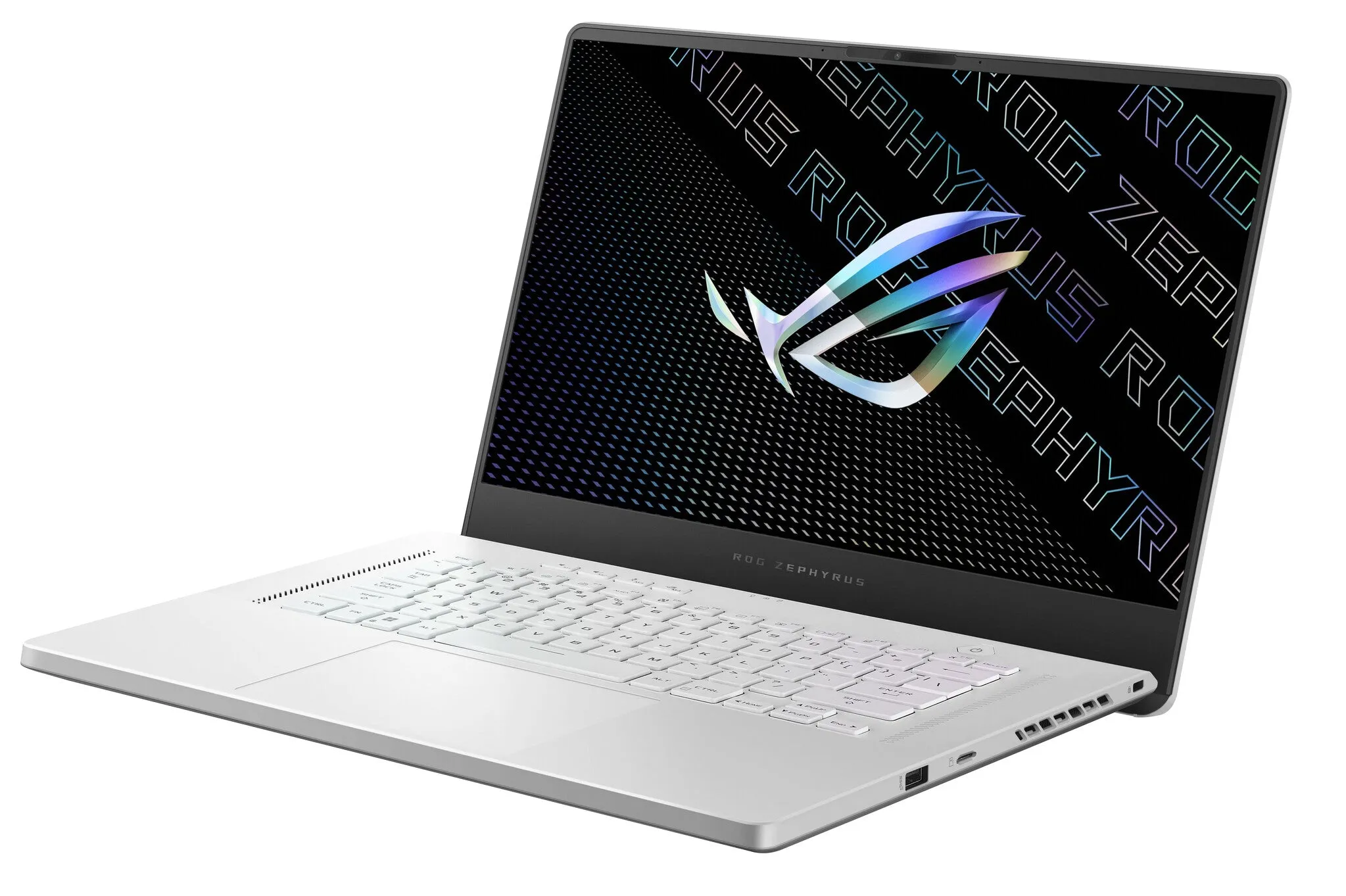 ASUS ROG Zephyrus G15 GA503RS-HQ016W laptop 39.6 cm (15.6") Wide Quad HD AMD Ryzen™ 7 6800HS 16 GB DDR5-SDRAM 1 TB SSD NVIDIA GeForce RTX 3080 Wi-Fi 6E (802.11ax) Windows 11 Home White