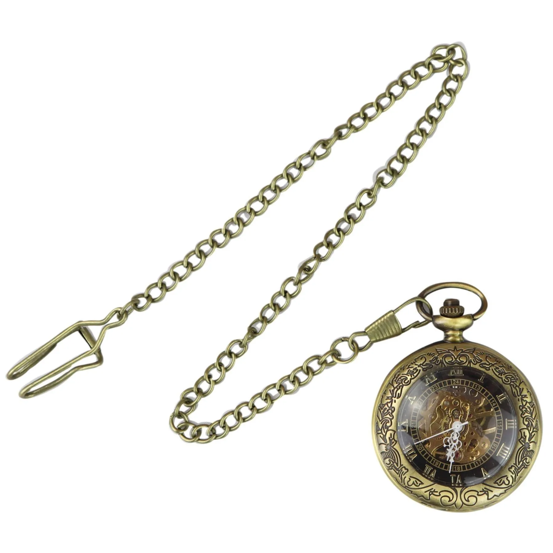 Automatic Mechanical 1920's Blinders Pocket Watch Vintage Retro