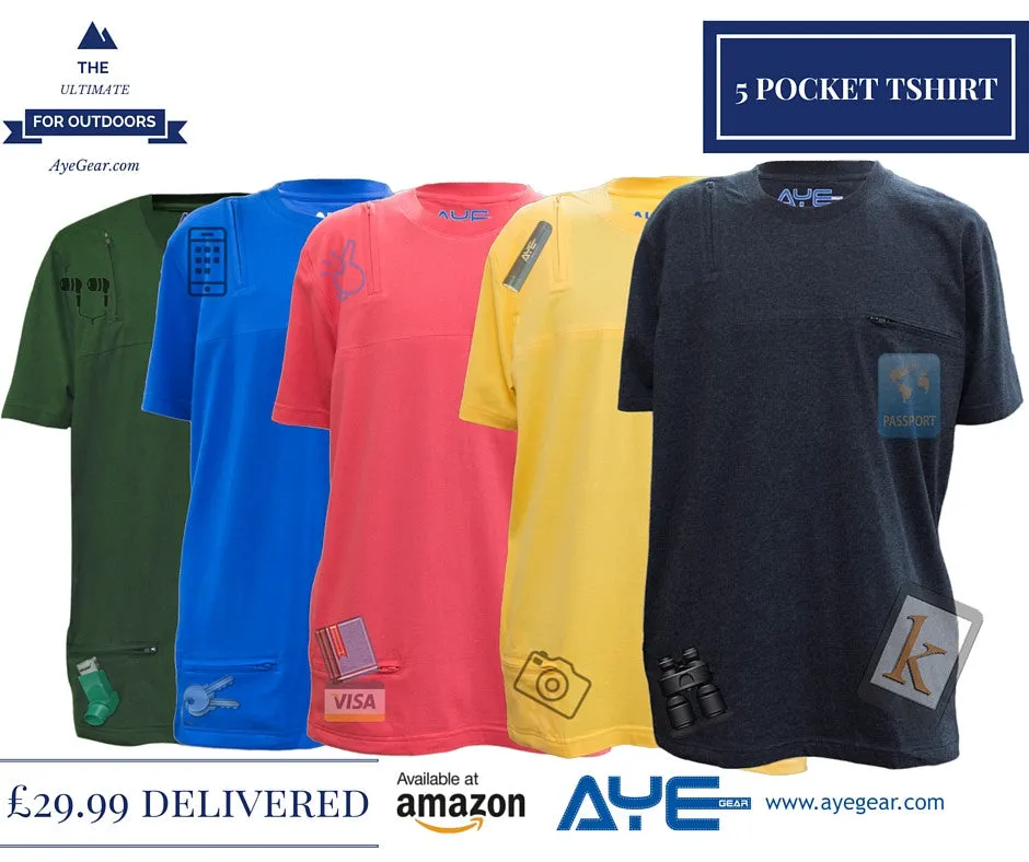 AyeGear 5 Pocket Tshirt