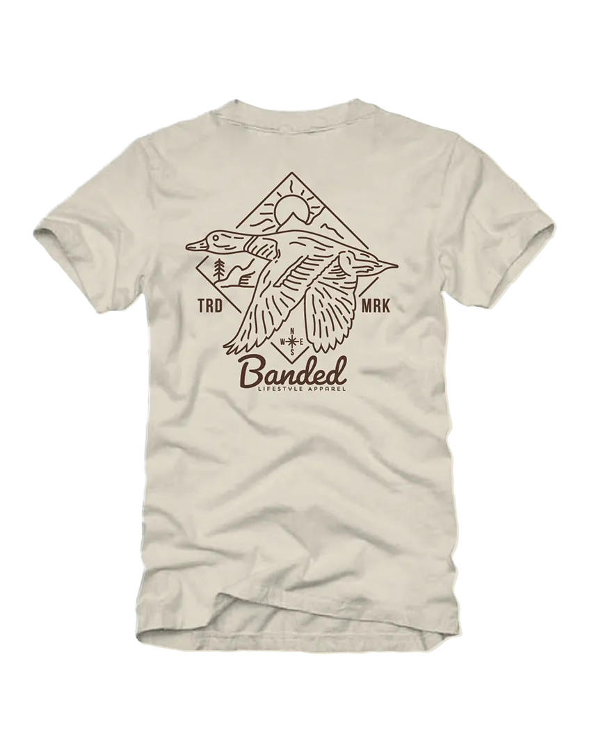 Banded Minimalistic Lifestyle Short Sleeve Tee