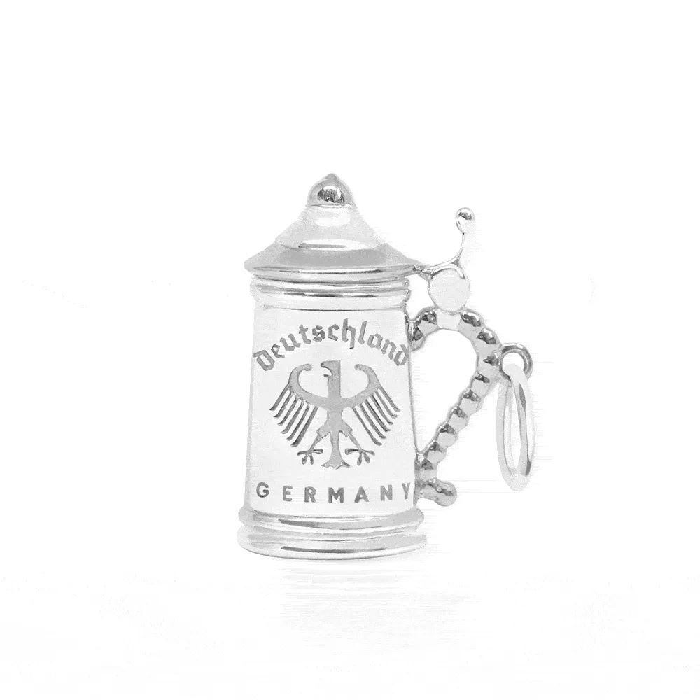 Beer Stein Charm Germany Silver