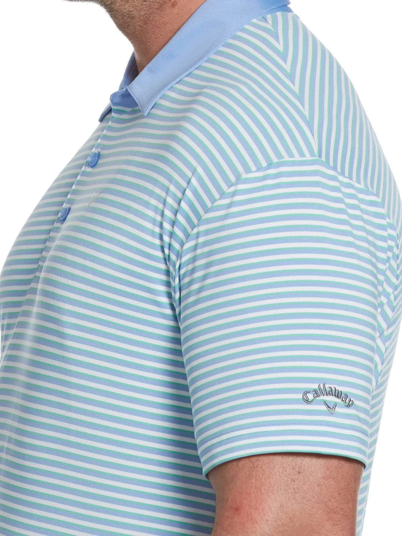 Big & Tall Refined 3-Color Stripe Polo