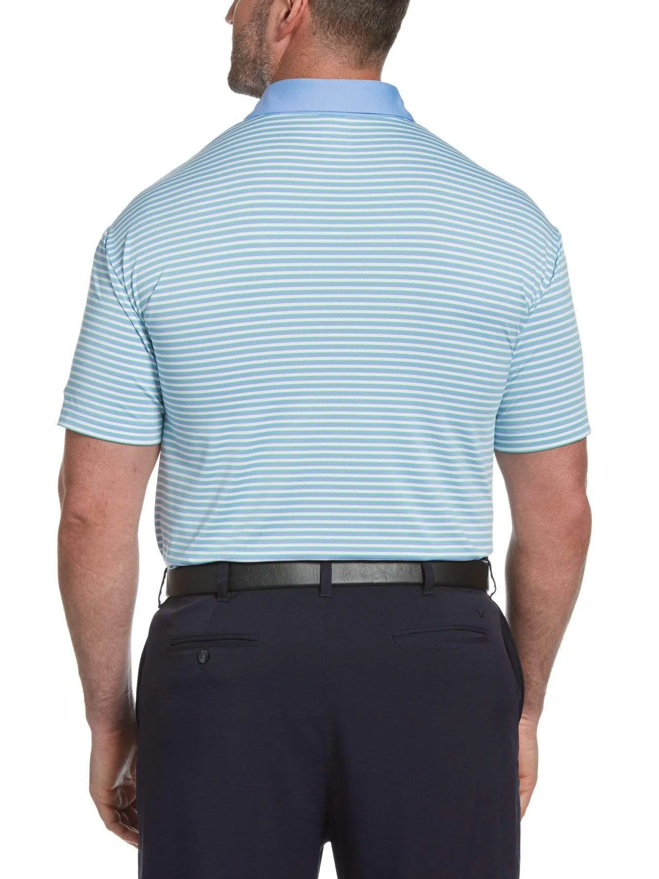 Big & Tall Refined 3-Color Stripe Polo