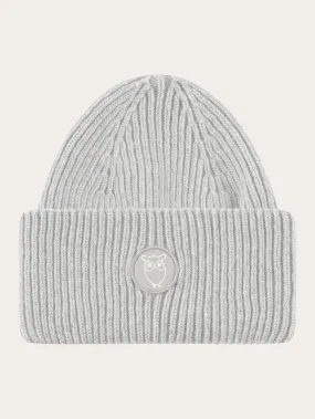 Big rib beanie - Grey Melange