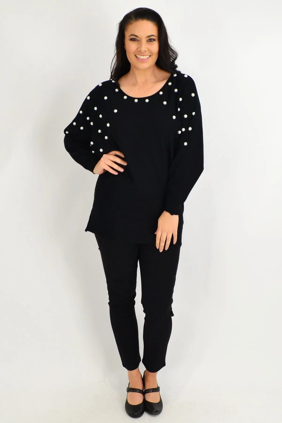 Black Girls Pearls Tunic Jumper