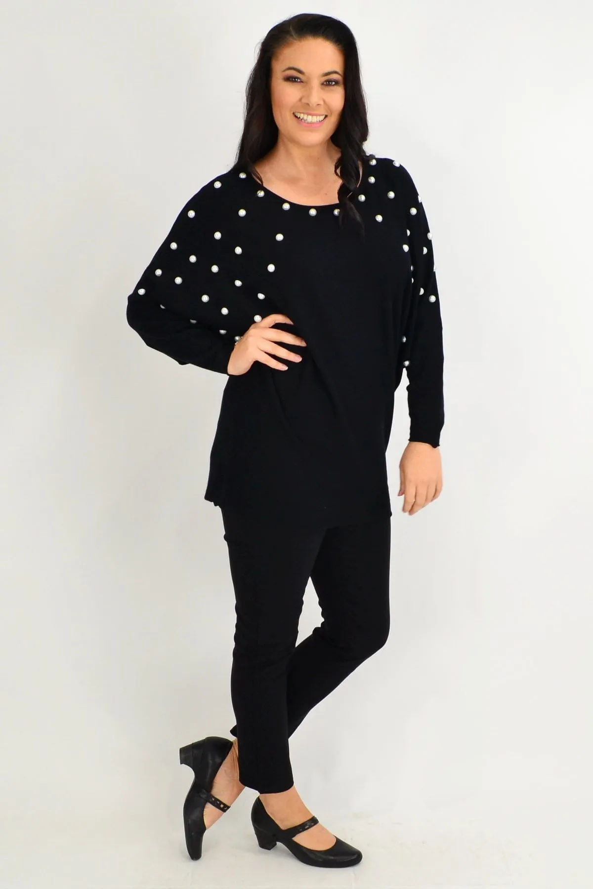 Black Girls Pearls Tunic Jumper