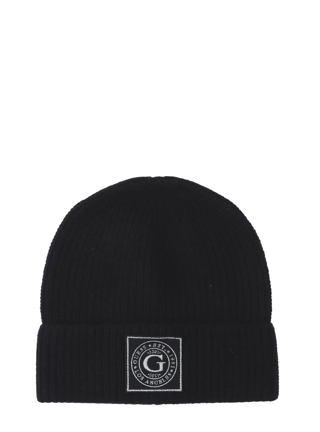 Black Hunter Ribbed Logo Beanie