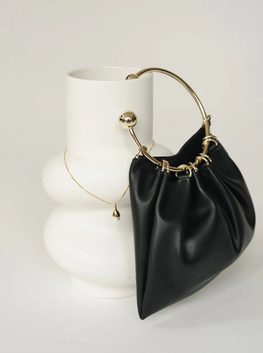 Black Ring Handle Bag