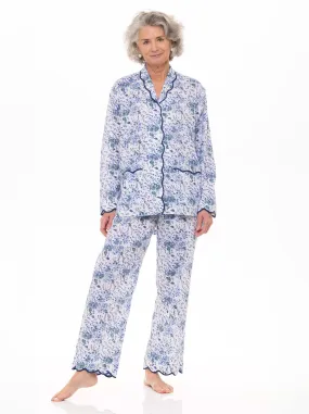 Blue Floral Pajamas