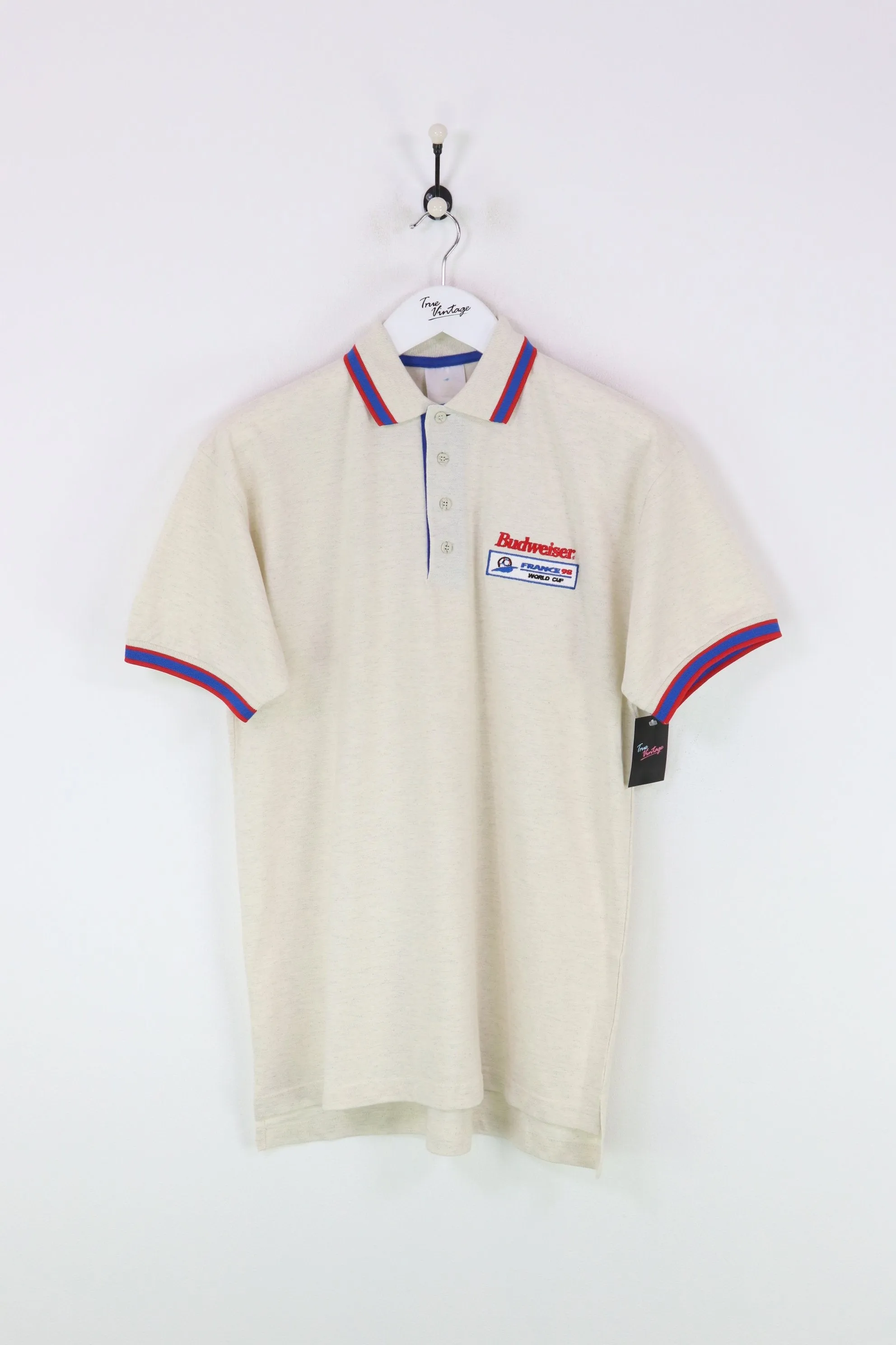 Budweiser France 98 World Cup Polo Shirt Grey XL