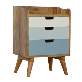 Burford 3 Drawers Bedside Table