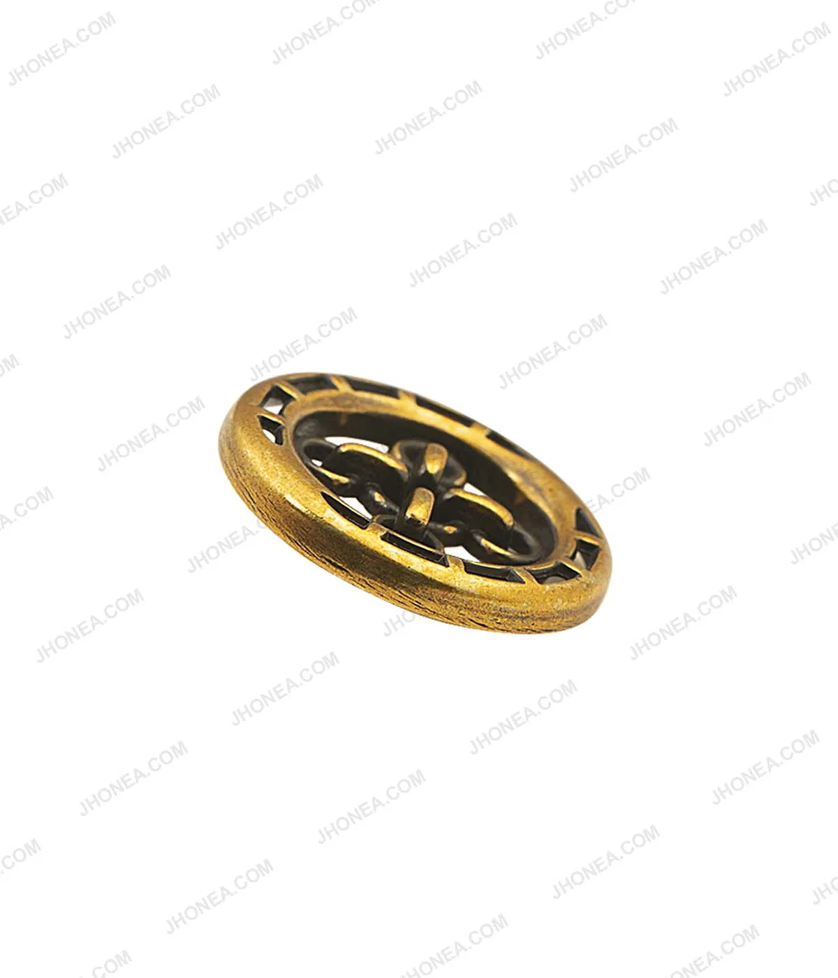 Buttonhole Design Antique Gold Coat Metal Buttons