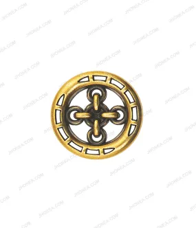 Buttonhole Design Antique Gold Coat Metal Buttons