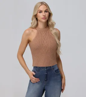 Cable Halter Sweater