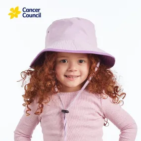 Cancer Council Kids Charlie Bucket Hat - Lilac/Purple