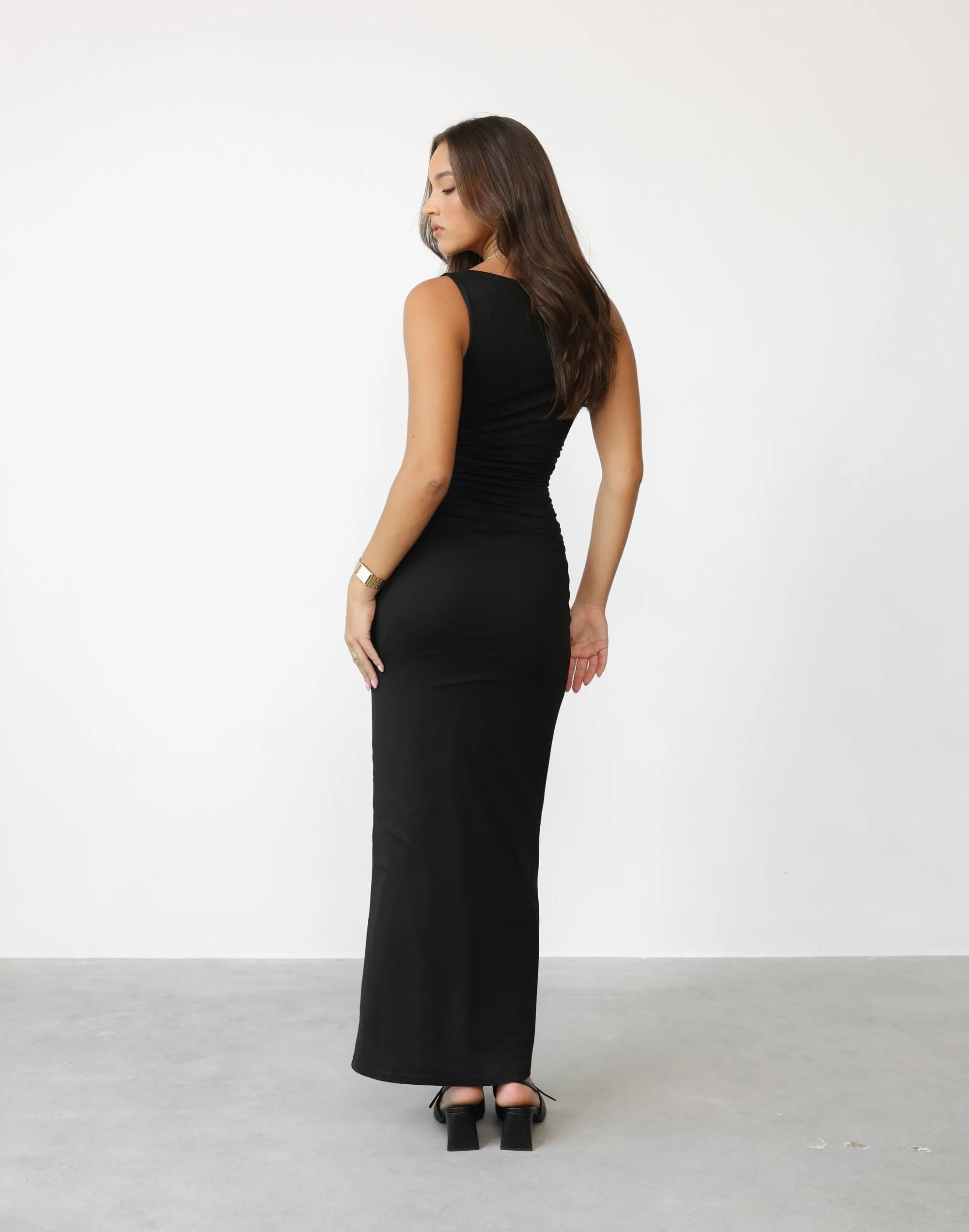 Caprice Maxi Dress (Black)