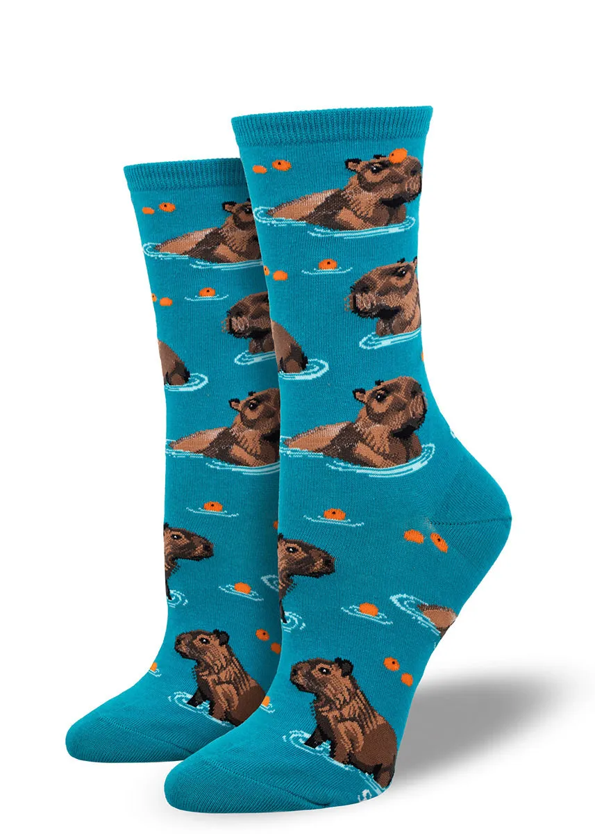 Capybara Chill Women's Socks