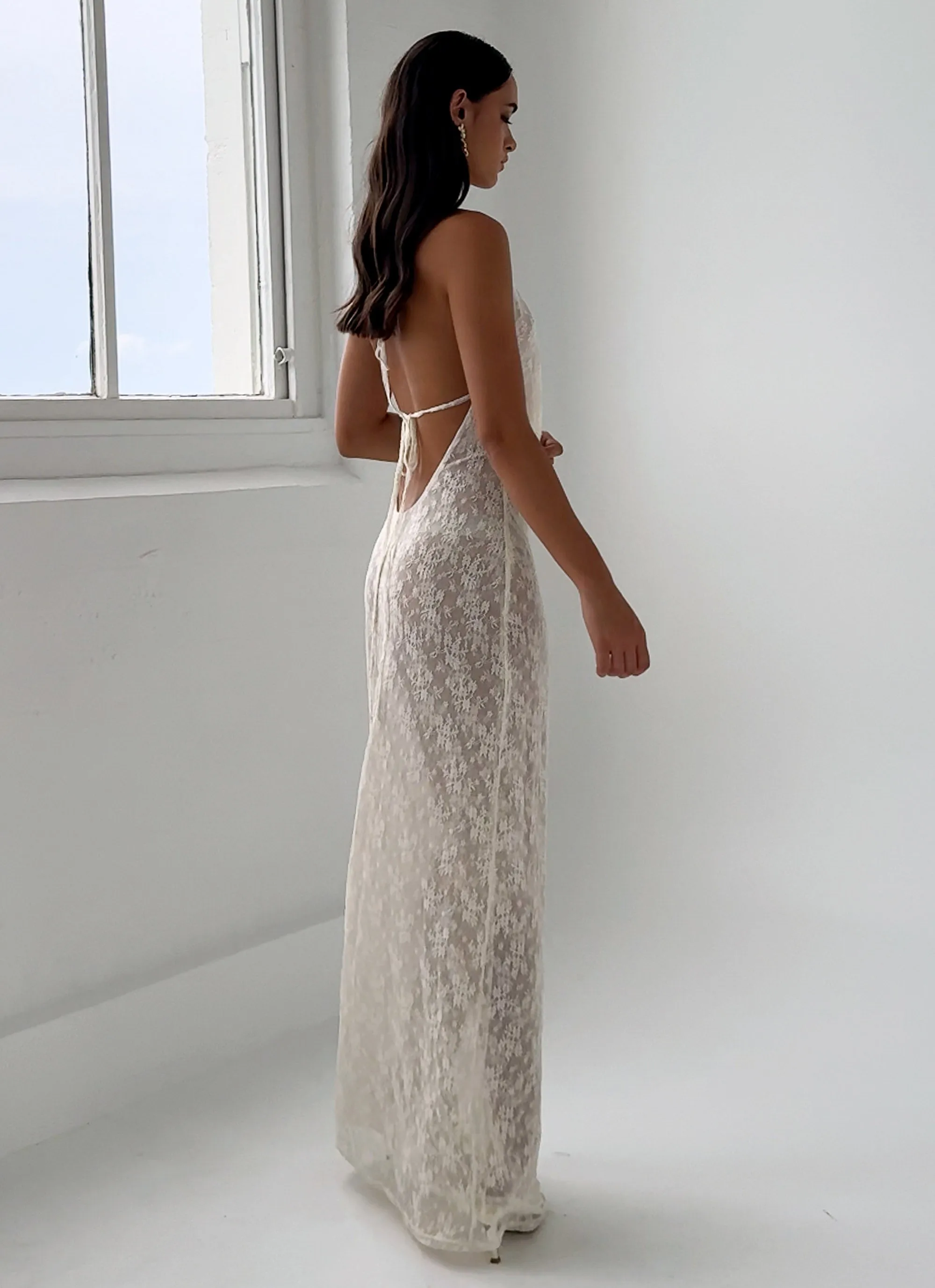 Champagne Coastline Maxi Dress - Ivory