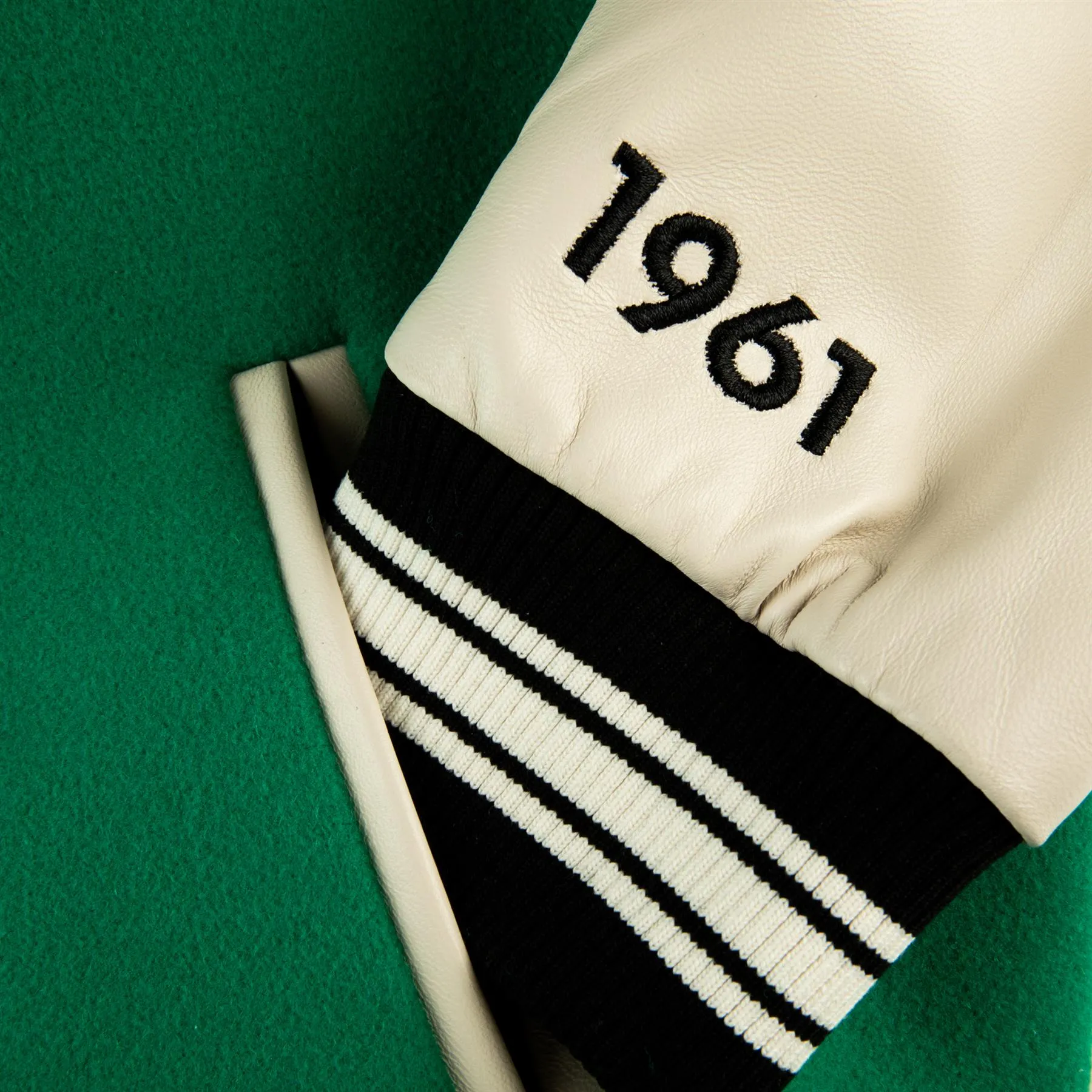 Change Varsity Jacket Golf Green/Pearl Ivory - W23