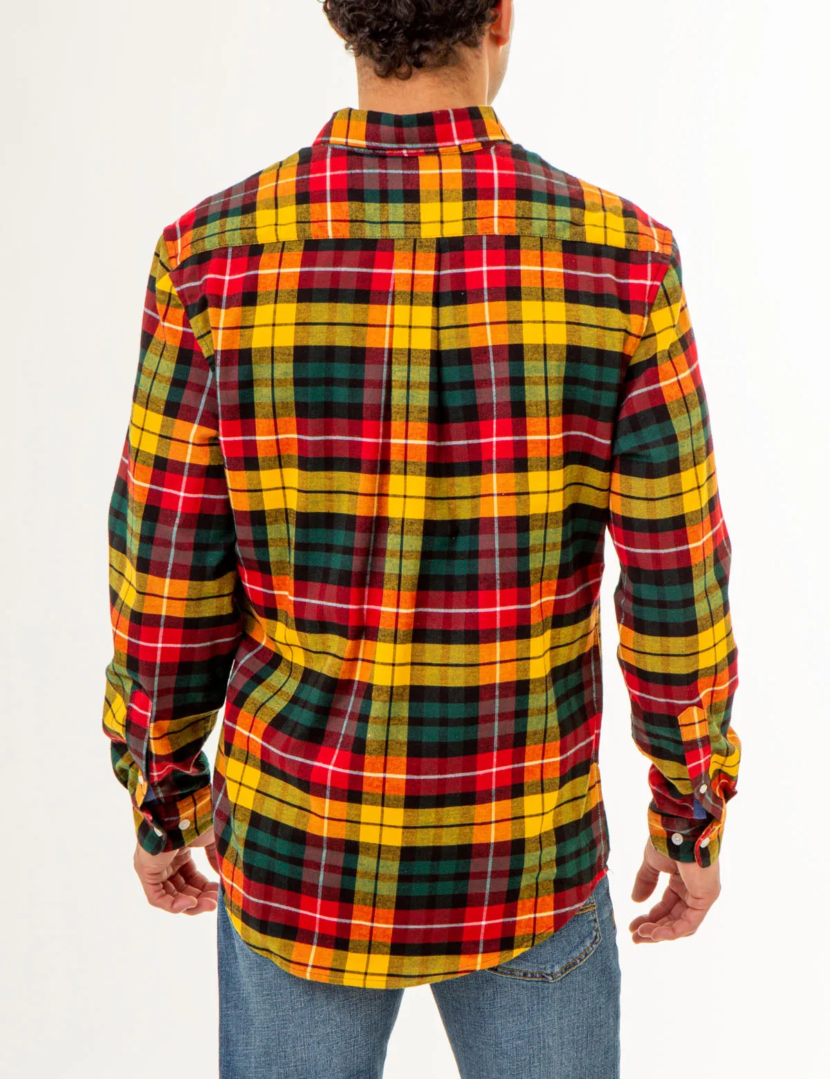 CHEST POCKET YARN DYE PLAID SHIRT