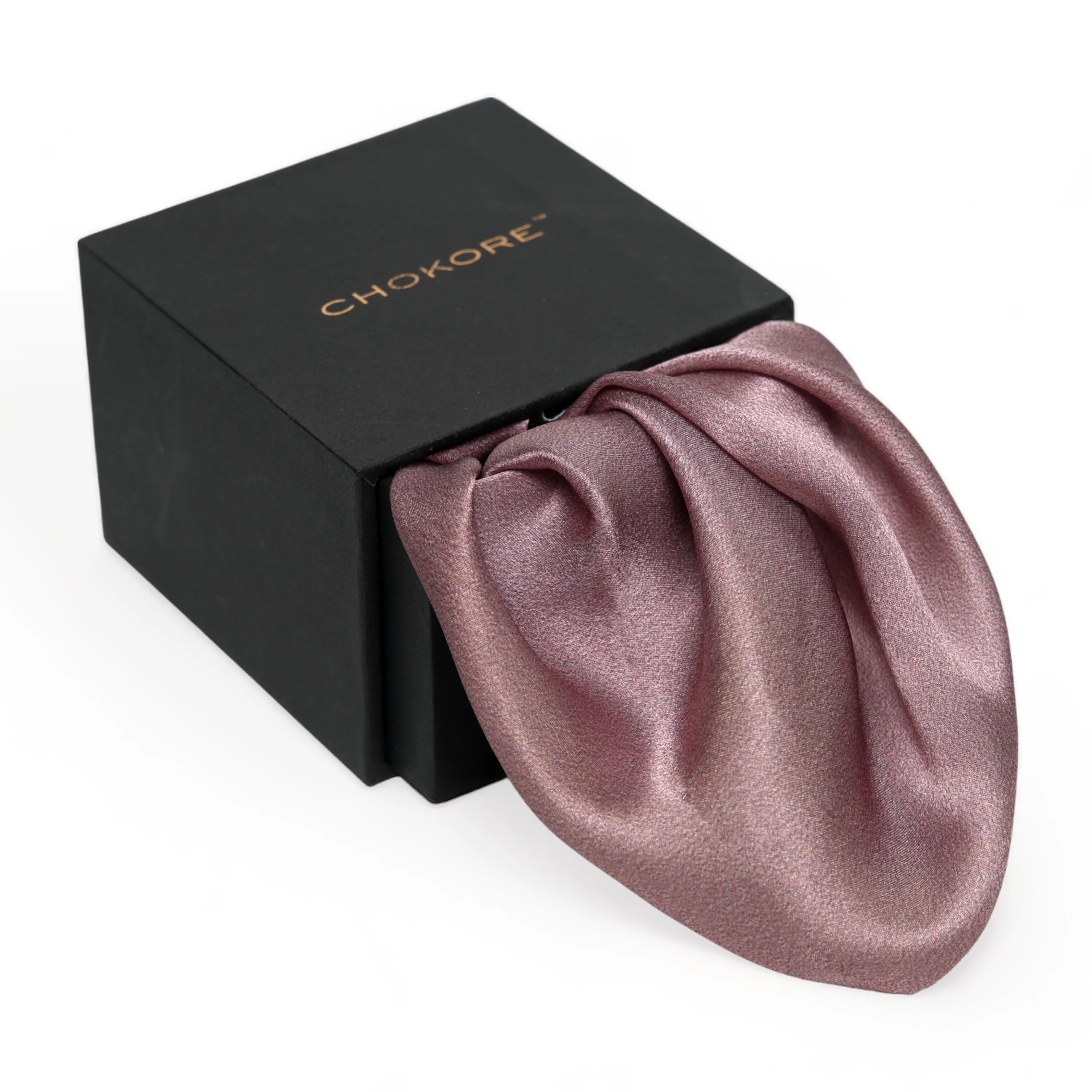 Chokore Light Rose Silk Pocket Square - Solids Range