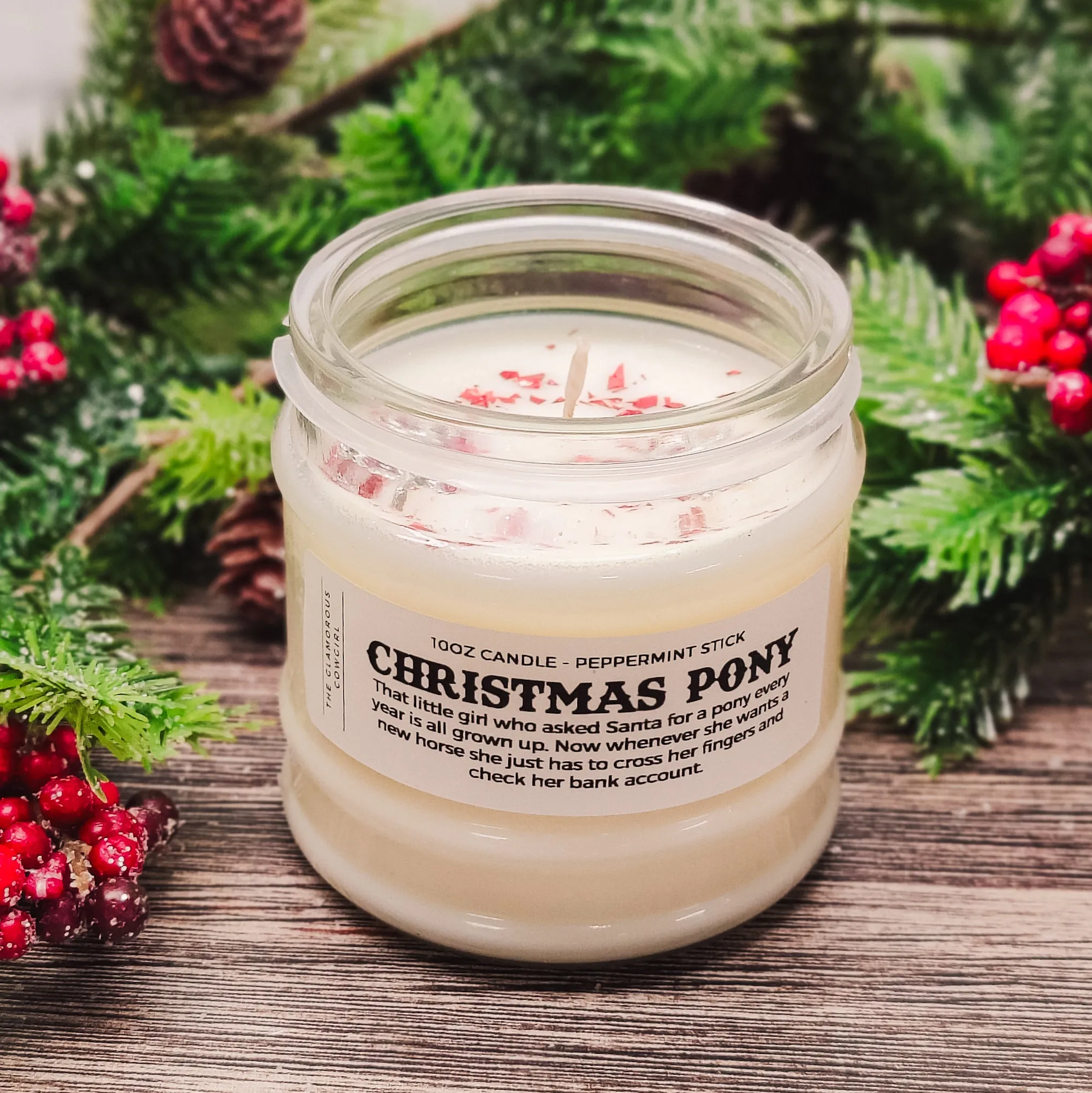 Christmas Pony Candle