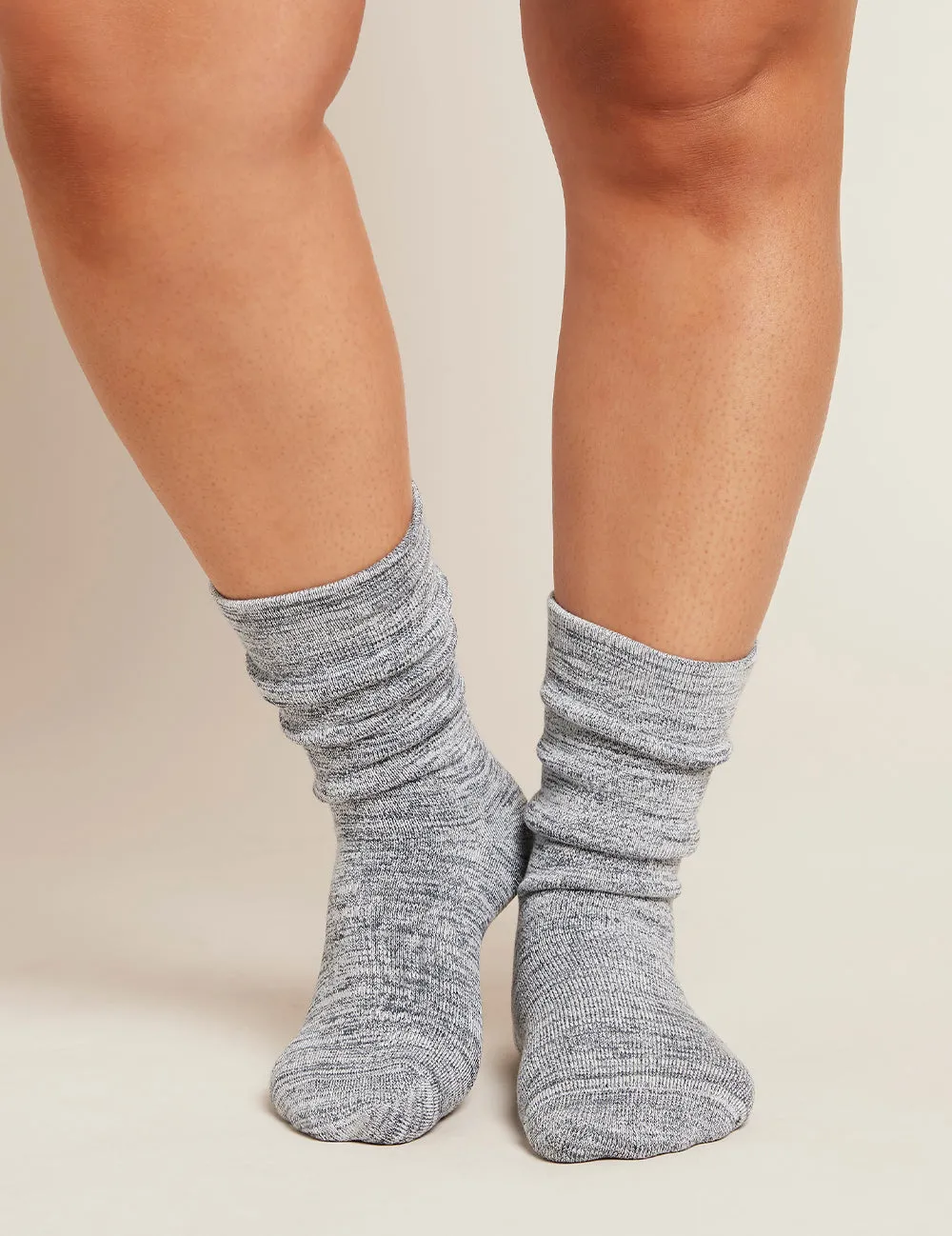 Chunky Bed Socks - Dove Marl