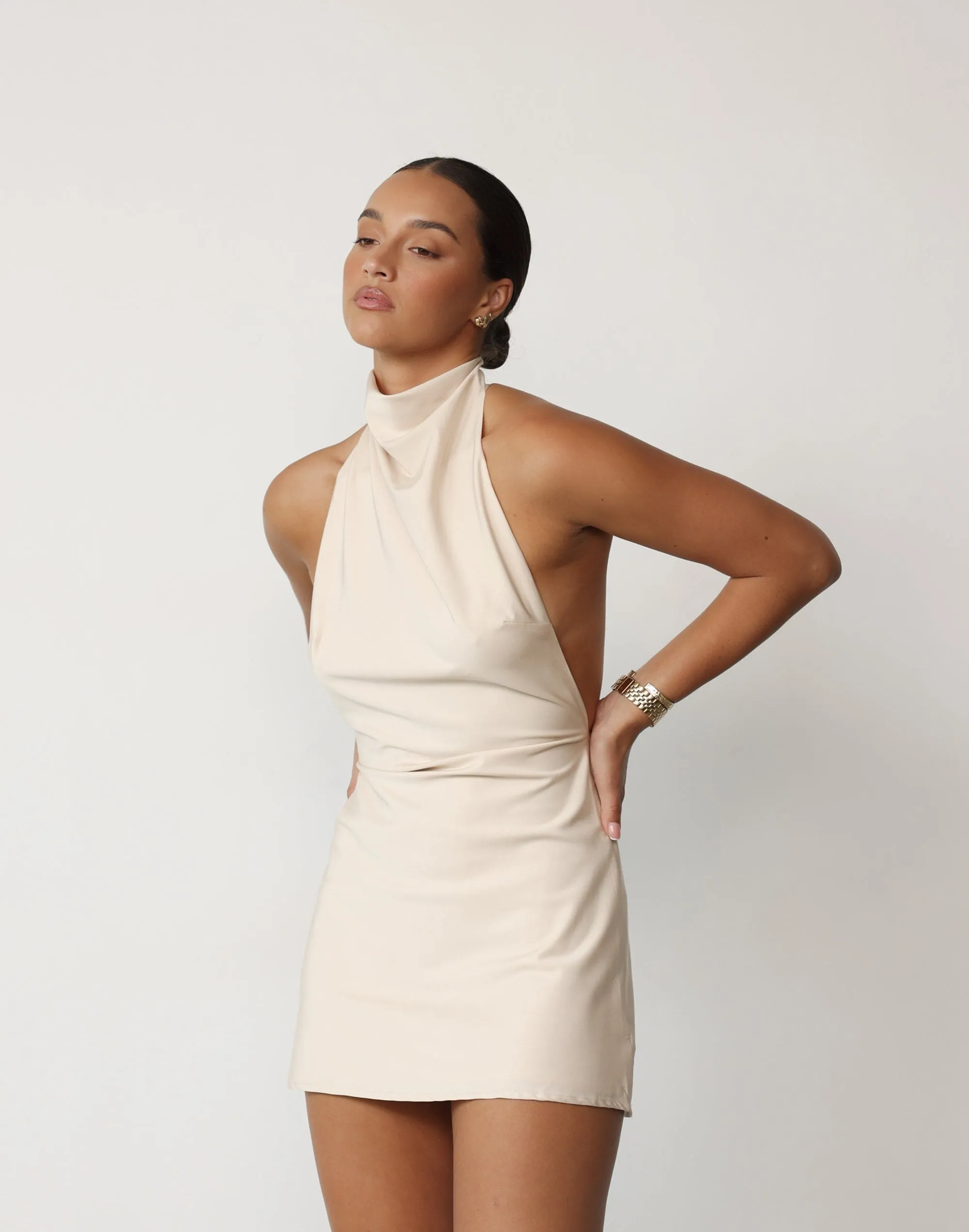 Clara Mini Dress (Ivory)