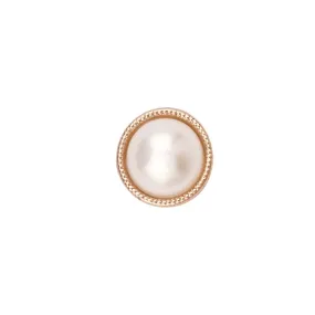 Classic 10mm (16L) Shiny Gold Pearl Buttons for Ladies Wear