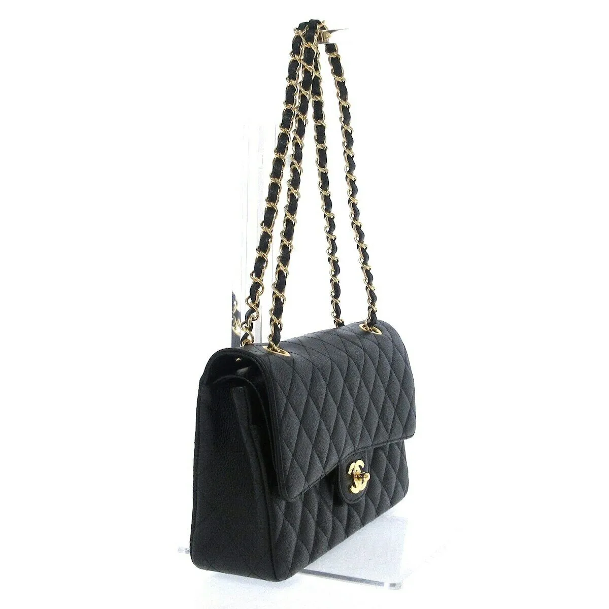 Classic Flap Caviar Medium Black GHW