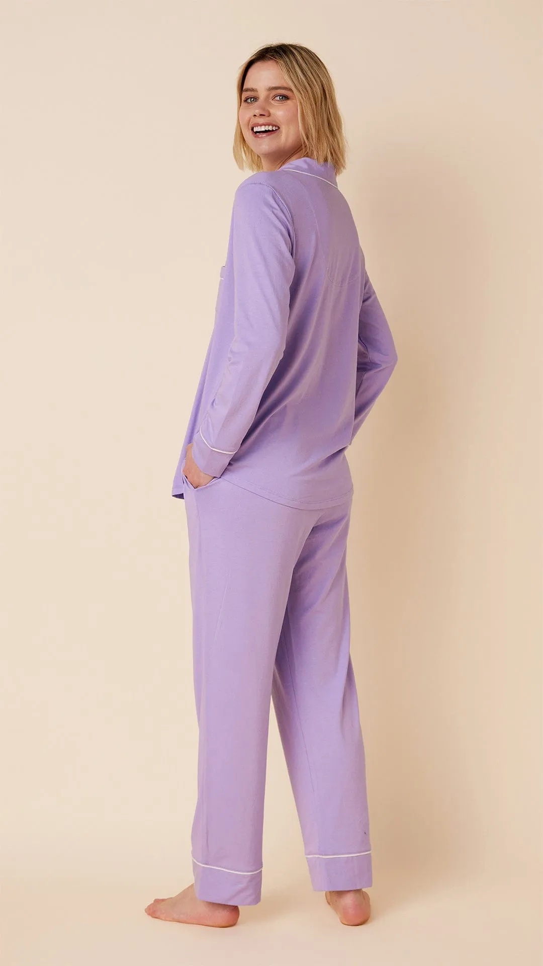 Classic Pima Knit Pajama - Lilac