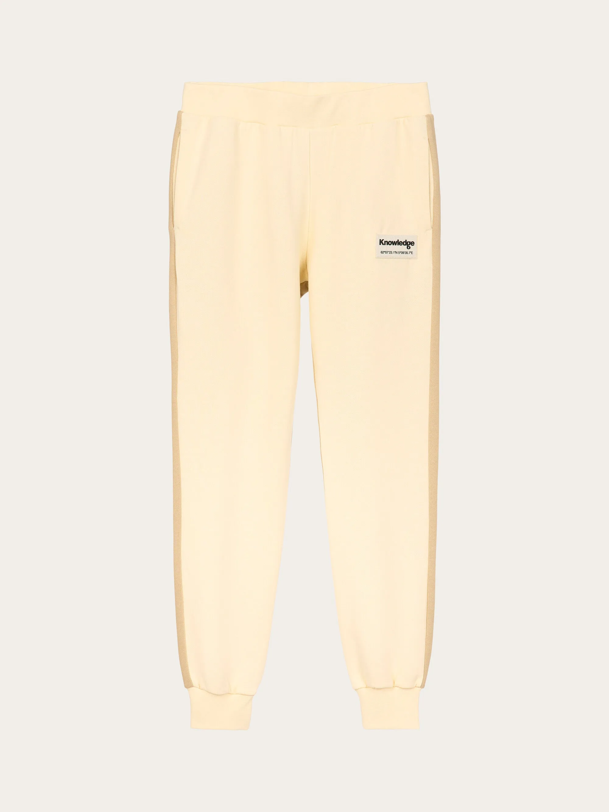 Color block sweat pants - Safari