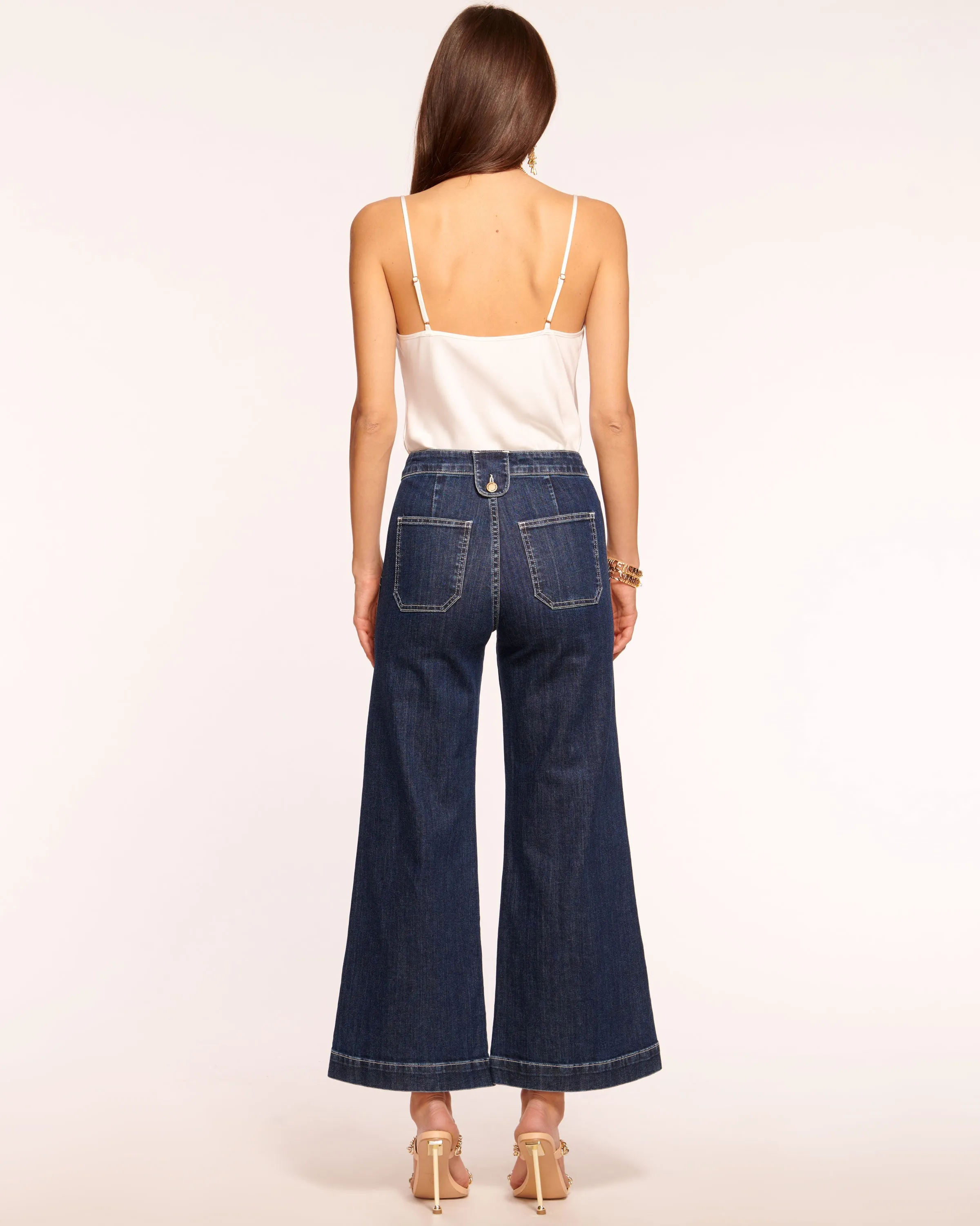 Cropped Theodora Wide Leg Jean