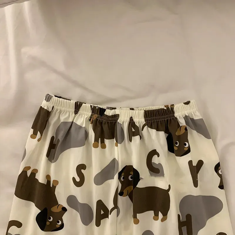 Cute Dachshund Pajama Set for Women